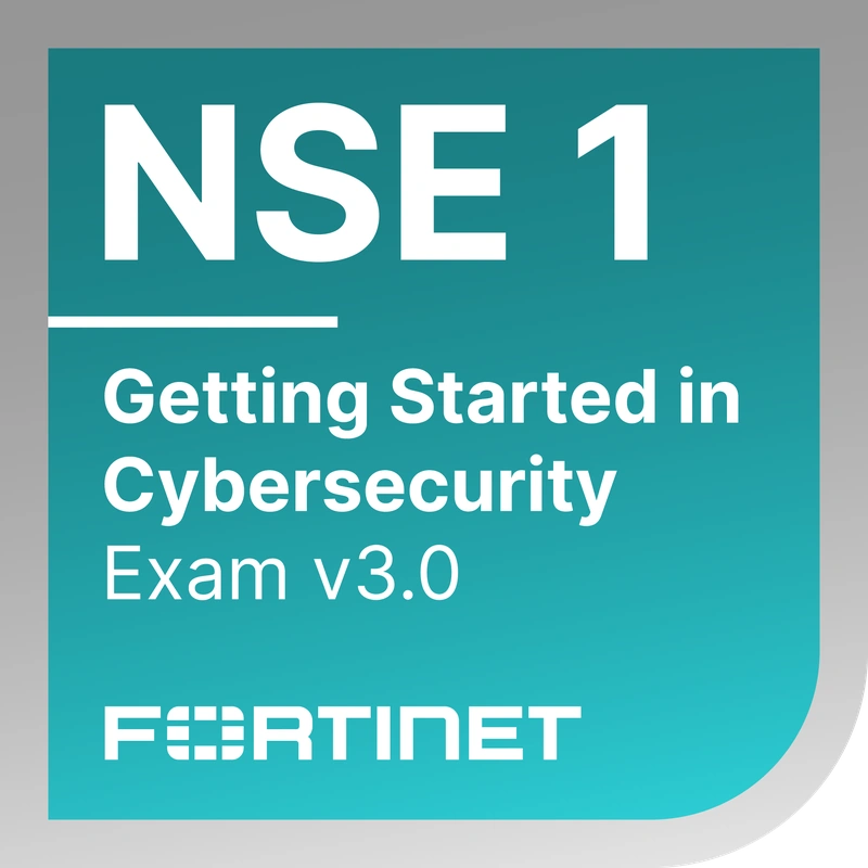 Credly badge artwork for Getting Started in Cybersecurity 3.0 logo