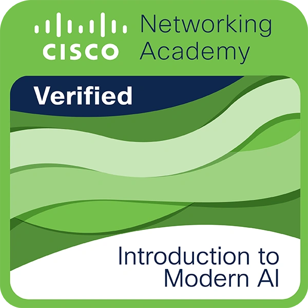 Credly badge artwork for Introduction to Modern AI logo