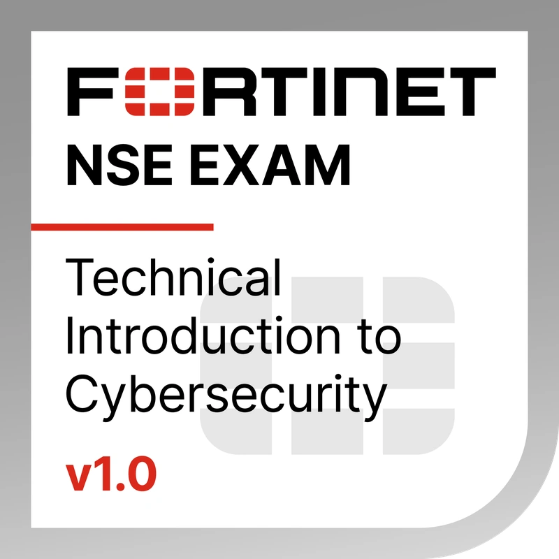 Credly badge artwork for Technical Introduction to Cybersecurity 1.0 logo