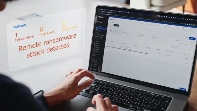 Endpoint security console and protected business laptop